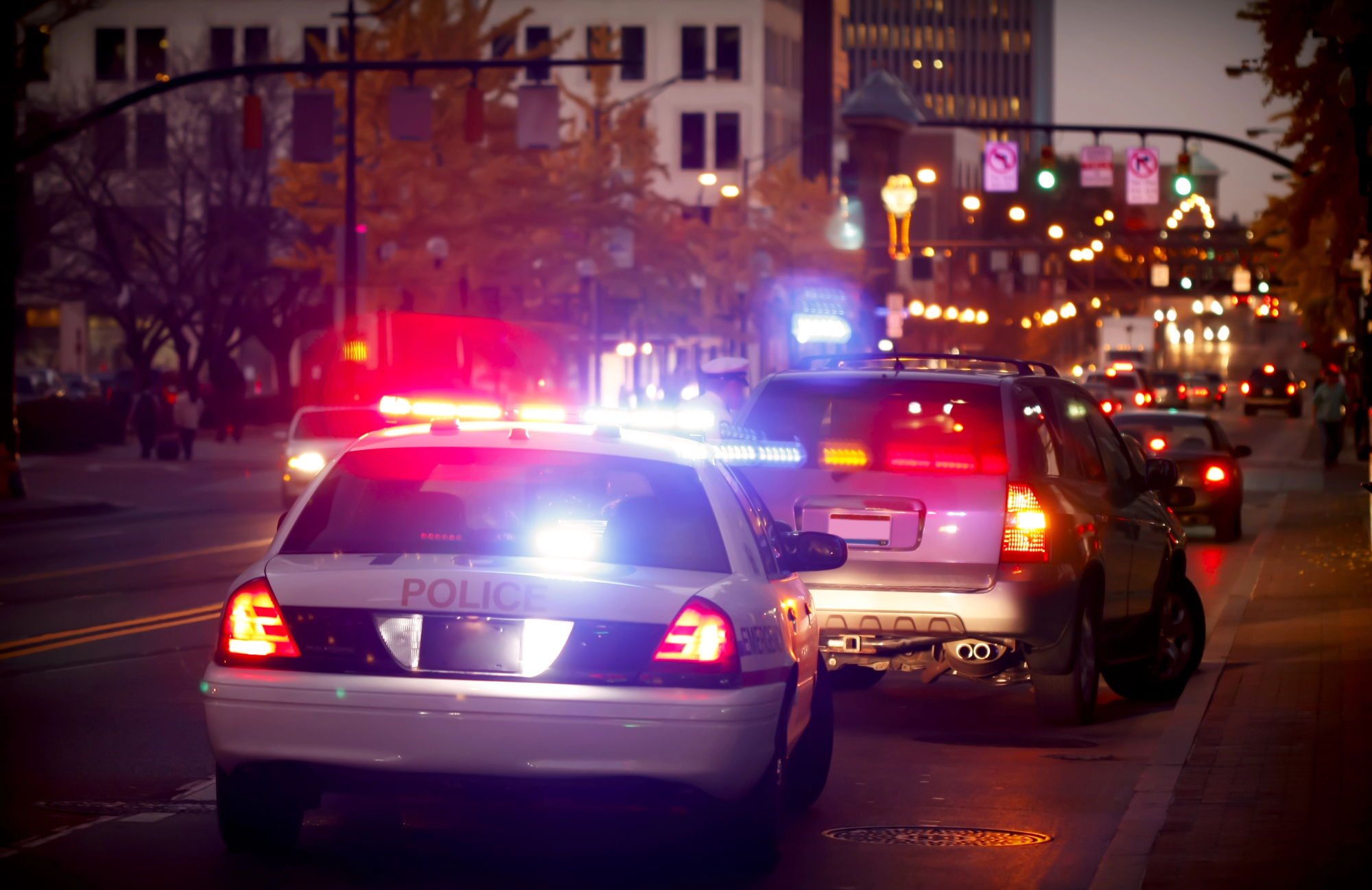 nighttime traffic stop