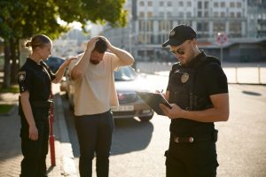 policeman-filling-out-offense-form-while-policewo-2024-10-14-23-29-55-utc